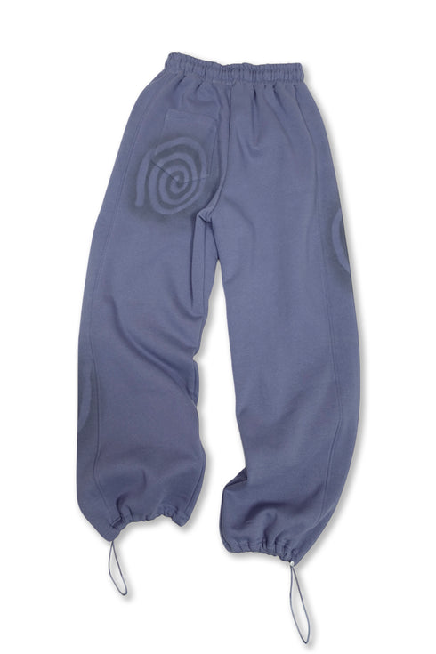 【PRE-ORDER】PAINTED SPIRAL SWEAT PANTS -BLUISH PURPLE-