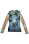 SECOND SKIN TOPS "Gekko Radiolaria"