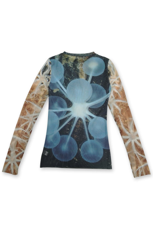 SECOND SKIN TOPS "Gekko Radiolaria"
