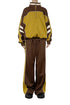 CYCLE LINE JERSEY PANTS -BROWN-