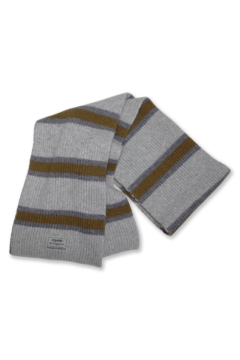 【PRE-ORDER】MULTI STRIPE KNIT MUFFLER -GRAY MIX-