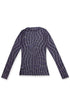 SPELL WAVE PLAID SECOND SKIN TOPS -PURPLE MIX-