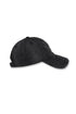 WASHED EMBROIDERY LOGO CAP -BLACK- *Last1