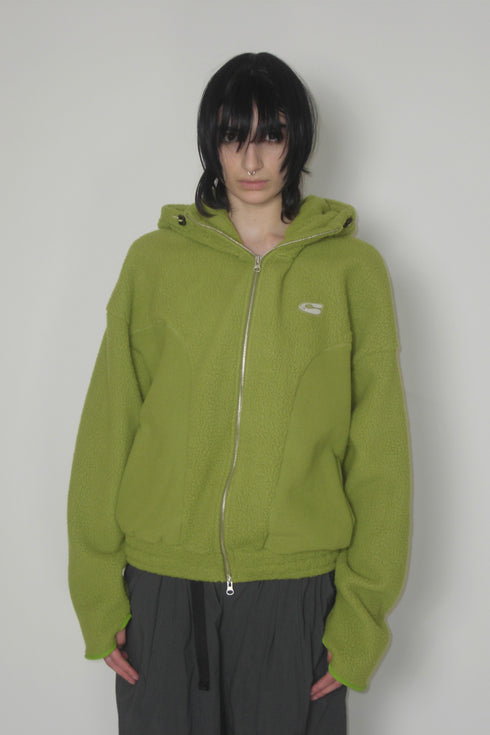 FINGER HOLE ZIP-UP BLOUSON -PISTACHIO- *Last1