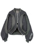 CIRCLE RIB WASHED MA-1 -CHARCOAL×KHAKI- *Last1