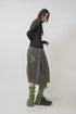 SPELL WAVE PLAID SECOND SKIN TOPS -DARK BROWN MIX-