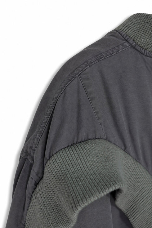 CIRCLE RIB WASHED MA-1 -CHARCOAL×KHAKI- *Last1