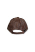 TEXTURED VEGAN LEATHER EMBROIDERY LOGO CAP *Last1