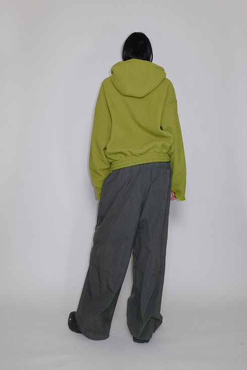 FINGER HOLE ZIP-UP BLOUSON -PISTACHIO- *Last1