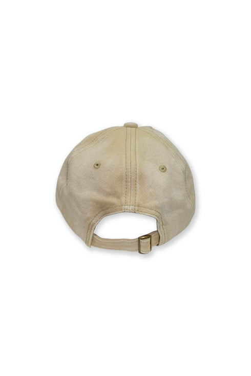 WASHED EMBROIDERY LOGO CAP -LIGHT BEIGE- *Last1