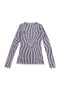 SPELL WAVE PLAID SECOND SKIN TOPS -LIGHT PURPLE MIX-