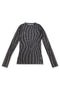 SPELL WAVE PLAID SECOND SKIN TOPS -DARK BROWN MIX-