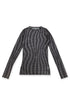 SPELL WAVE PLAID SECOND SKIN TOPS -DARK BROWN MIX-