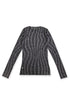 SPELL WAVE PLAID SECOND SKIN TOPS -DARK BROWN MIX-