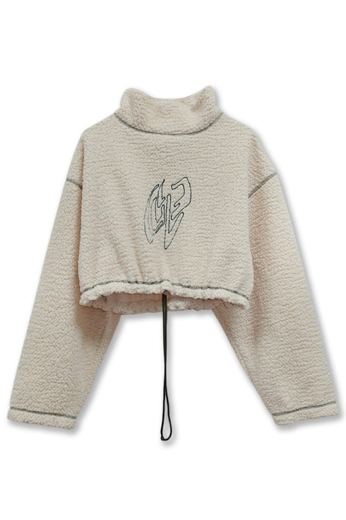 ECO BOA CROPPED TOPS -IVORY-