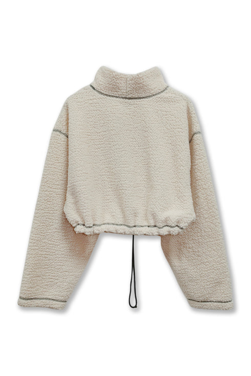 ECO BOA CROPPED TOPS -IVORY-