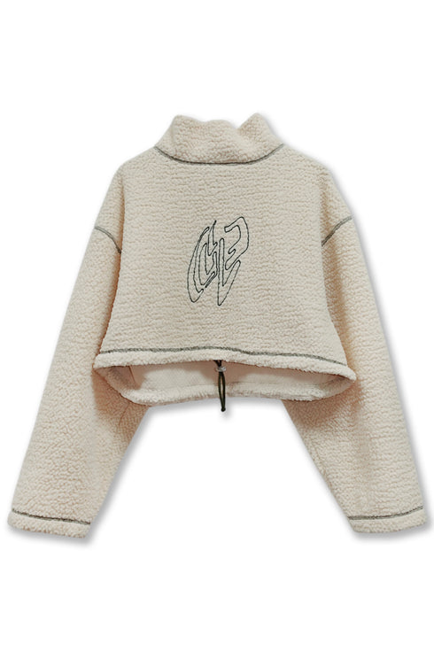 ECO BOA CROPPED TOPS -IVORY-