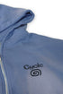FADED LOGO ZIP-UP HOODIE -BLUE-