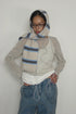MULTI STRIPE KNIT MUFFLER -BEIGE MIX-