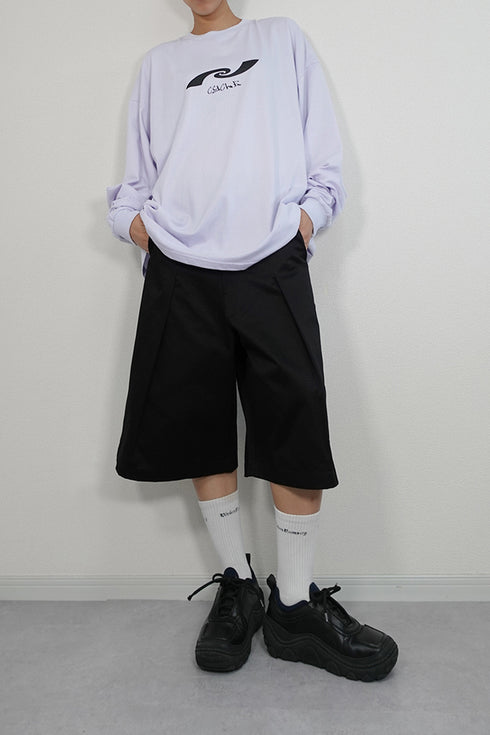 SPIRAL LOGO LONG SLEEVE TEE -LAVENDER- *Last1