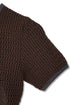 CLOSS MESH TOPS -BROWN×CHARCOAL- *Last1