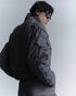 CODE MAZE ECO FABRIC BOMBER JACKET -GRAY (BAMBOO CHARCOAL)-