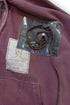 WASHED PATCHWORK ZIP-UP HOODIE -DARK RED- *Last1