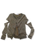PATCHWORK LAYERED CARDIGAN -KHAKI- *Last1