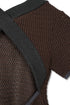 CLOSS MESH TOPS -BROWN×CHARCOAL- *Last1