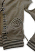 PATCHWORK LAYERED CARDIGAN -KHAKI- *Last1