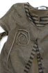 PATCHWORK LAYERED CARDIGAN -KHAKI- *Last1