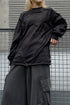 TERRAIN CUT-OUT LONG SLEEVE TEE -BLACK- *Last1