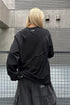 TERRAIN CUT-OUT LONG SLEEVE TEE -BLACK- *Last1