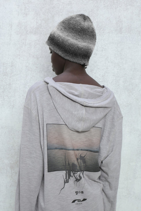 GRADATION KNIT CAP -BLACK-