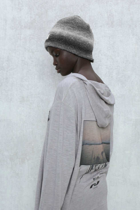 GRADATION KNIT CAP -BLACK-