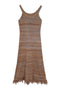 FRINGED SUMMER KNIT DRESS -CAMEL- *Last1
