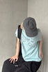 WASHED RITUAL SPIRAL TEE -SAX BLUE- *Last1