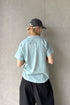 WASHED RITUAL SPIRAL TEE -SAX BLUE- *Last1