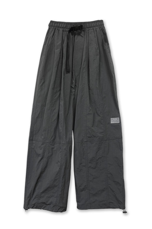 NYLON BUCKLE PANTS -CHARCOAL-