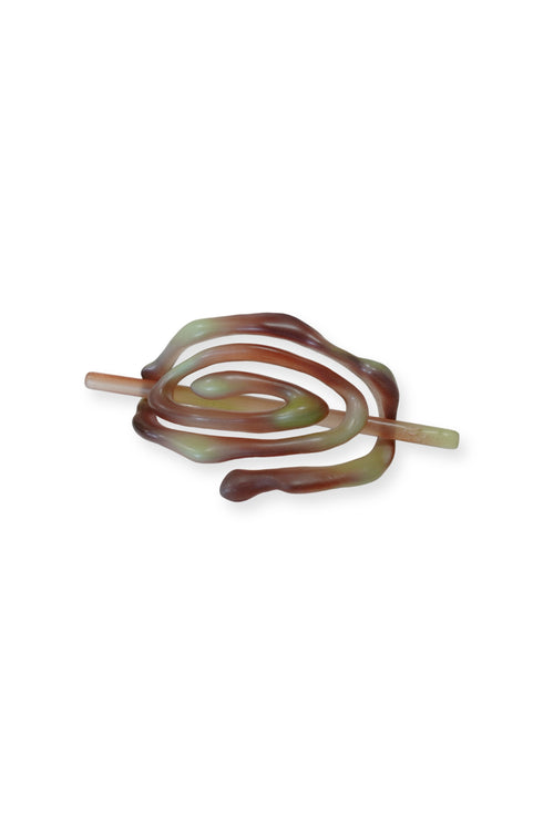 Taichi Yamane × Cycle SCULPTUAL HAIR STICK -BROWN×LIGHT GREEN-