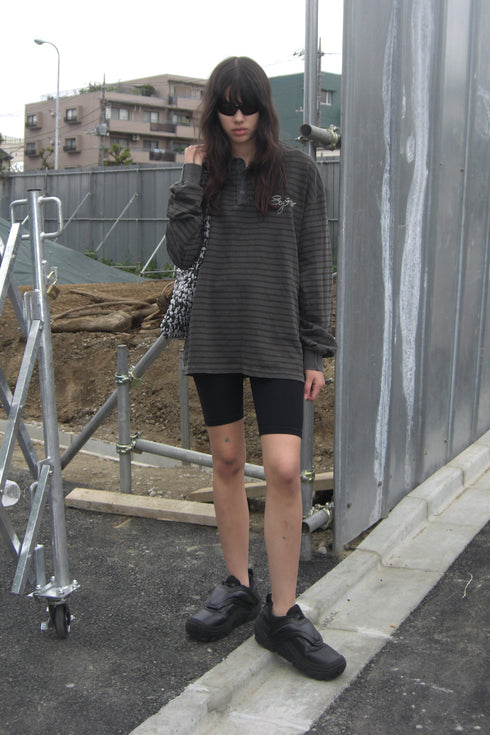 WASHED STRIPED POLO SHIRT