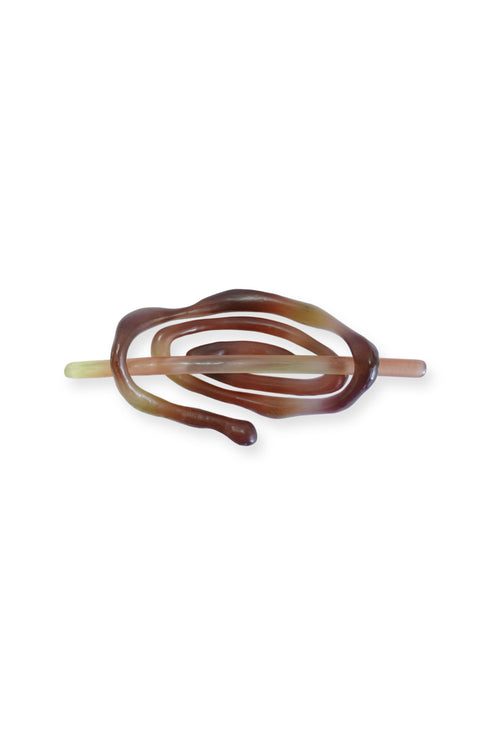 Taichi Yamane × Cycle SCULPTUAL HAIR STICK -BROWN×LIGHT GREEN-