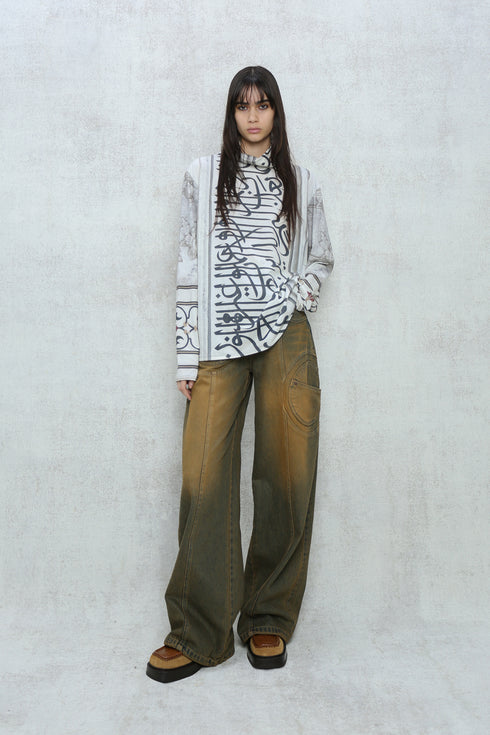 INDIA PHOTO TURTLE NECK TOPS -GOA TEMPLE- *Last1