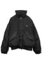 GATHERED BACK DOWN JACKET -BLACK-