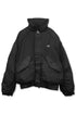 GATHERED BACK DOWN JACKET -BLACK-