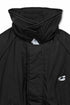 GATHERED BACK DOWN JACKET -BLACK-