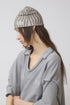 【PRE-ORDER】WAVY CHECK BEANIE -BROWN MIX-