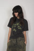 WASHED RITUAL SPIRAL TEE -VINTAGE BLACK-