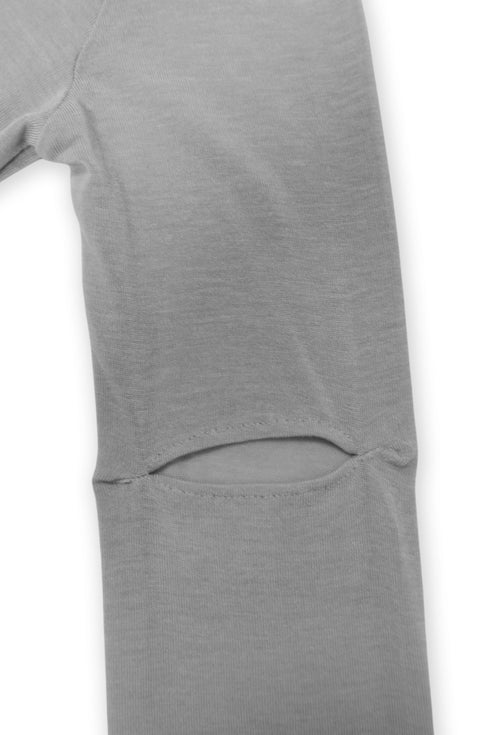 CUT-OUT SHEER POLO SHIRT
