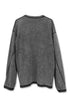 【RESTOCK】CUT-OUT LOGO WAFFLE TOPS -CHARCOAL-